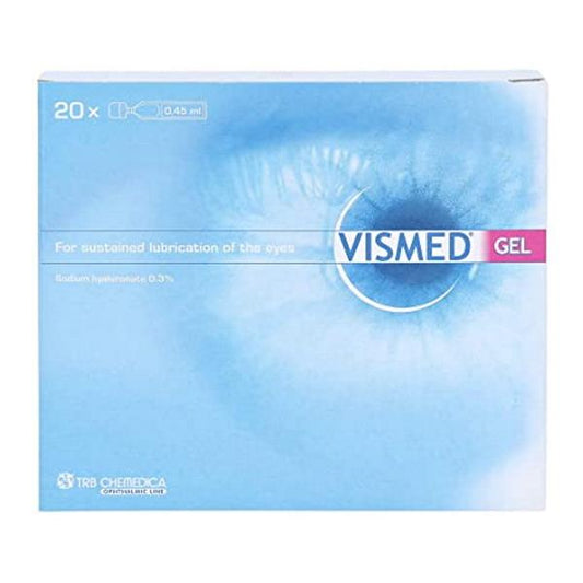 Vismed Gel Eye Drops 20 x 0.45ml Vials (Case of 6)