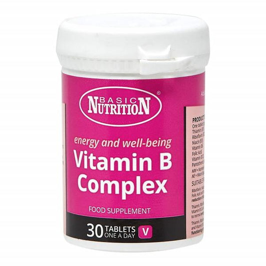 Basic Nutrition Vitamin B Complex 30 Tablets (Case of 6)