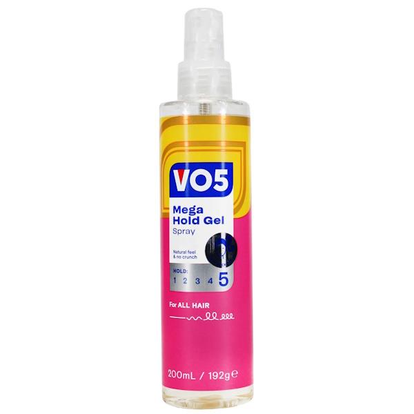 VO5 Mega Hold Gel Spray 200ml (Case of 6)