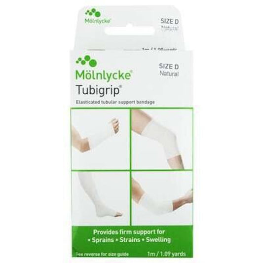 Tubigrip Elasticated Tubular Bandage Size D Natural 1 Metre (Case of 6)