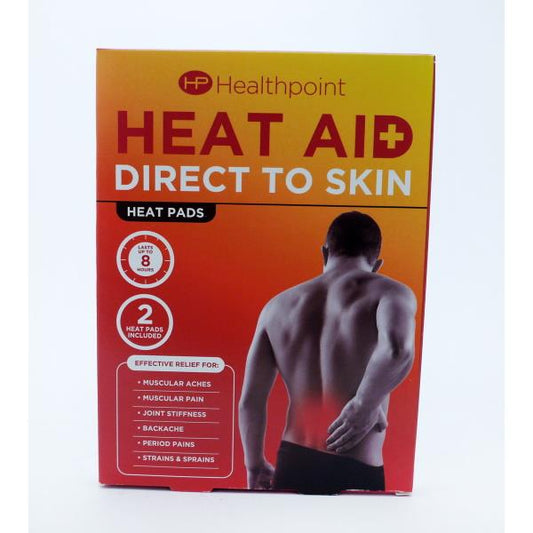 Healthpoint Heat Aid Direct To Skin 2 Heat Pads (Case of 12)