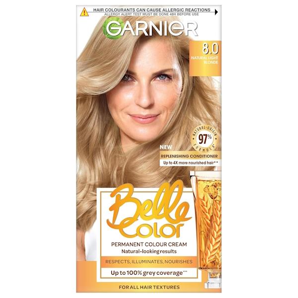Garnier Belle Color Permanent Colour 8 Natural Light Blonde (Case of 3)