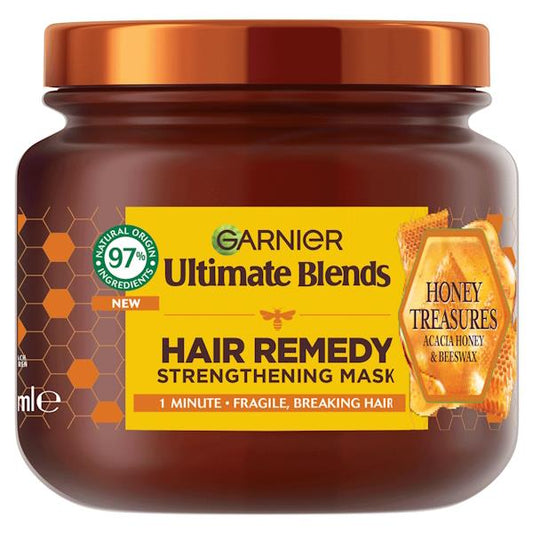 (LT) Garnier Ultimate Blends Hair Remedy Strengthening Mask 340ml (Case of 6)