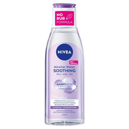 Nivea Soothing Micellar Water 200ml (Case of 6)