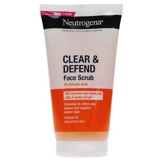 Neutrogena Clear & Defend Facial Scrub 150ml (Case of 6)