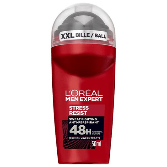 L'Oreal Men Expert Anti-Perspirant Roll-On Stress Resist 50ml (Case of 6)