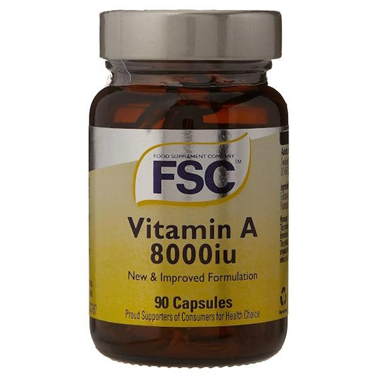 FSC Vitamin A 8000iu 90 Capsules (Case of 6)