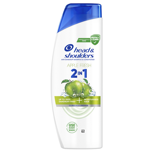 Head & Shoulders 2in1 Shampoo Apple Fresh 330ml (Case of 6)