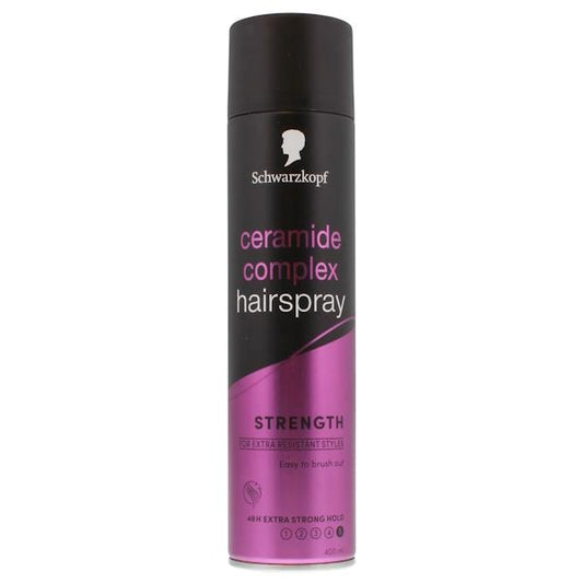 Schwarzkopf Ceramide Complex Hairspray Strength 400ml (Case of 6)