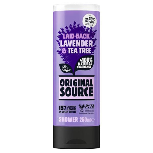 Original Source Laid Back Lavender & Tea Tree Shower Gel 250ml (Case of 6)