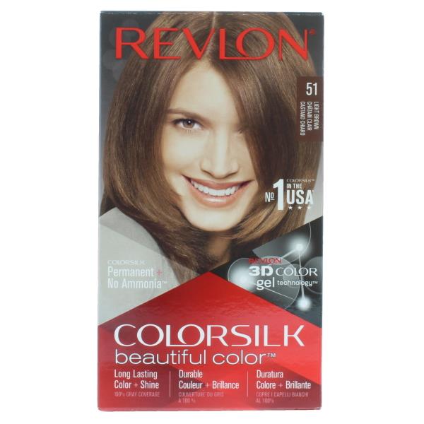 Revlon Colorsilk Permanent Colour 51 Light Brown (Case of 3)