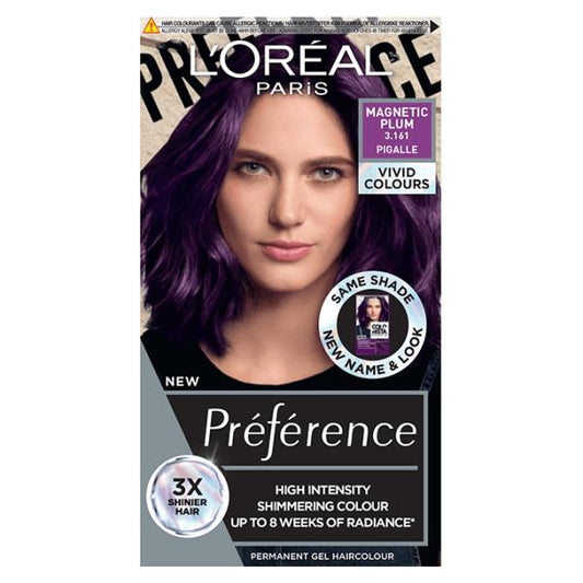 L'Oreal Preference Vivids 3.161 Pigalle Magnetic Plum (Case of 3)