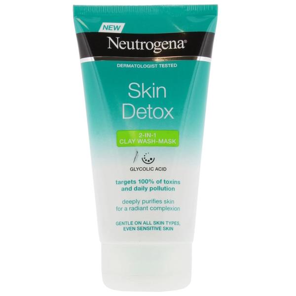 Neutrogena Skin Detox 2-in-1 Clay Wash Mask 150ml (Case of 6)
