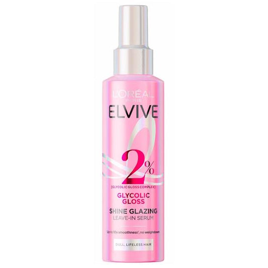 (LT) L'Oreal Elvive Glycolic Gloss Shine Glazing Leave-In Serum 150ml (Case of 6)