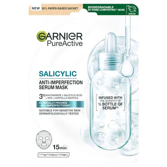 Garnier Salicylic Anti-Imperfection Serum Mask 23g (Case of 20)