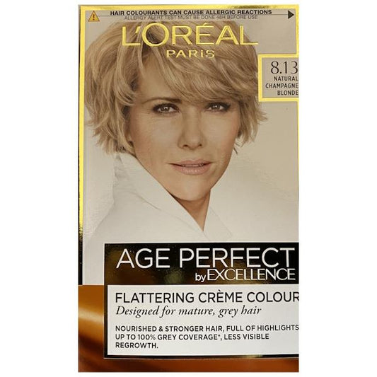(LT) L'Oreal Age Perfect Permanent Colour 8.13 Natural Champagne Blonde (Case of 3)