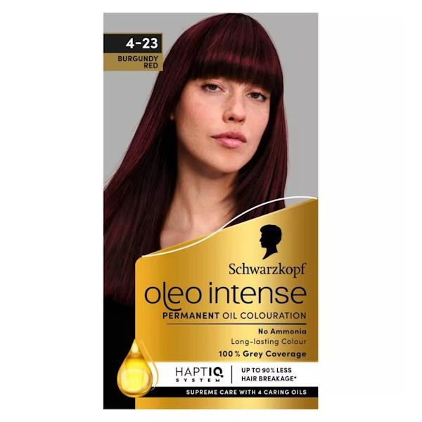 Schwarzkopf Oleo Intense Permanent Oil Colour 4-23 Burgundy Red (Case of 3)