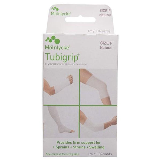 Tubigrip Elasticated Tubular Bandage Size F Natural 1 Metre (Case of 6)