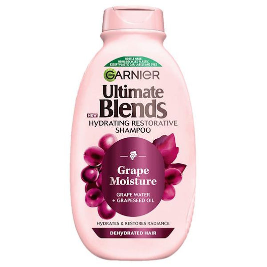 Garnier Ultimate Blends Grape Moisture Shampoo 300ml (Case of 6)