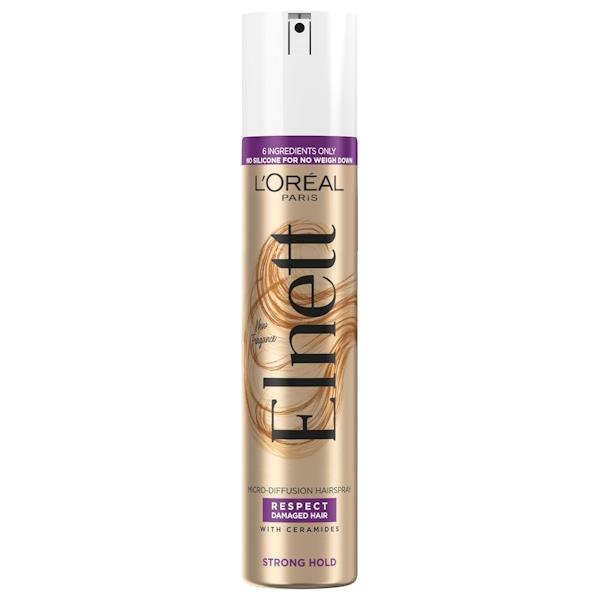 (LT) L'Oreal Elnett Satin Hairspray Strong Hold For Damaged Hair 300ml (Case of 6)