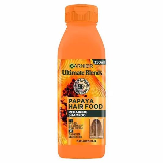 Garnier Ultimate Blends Hair Food Papaya Shampoo 350ml (Case of 6)