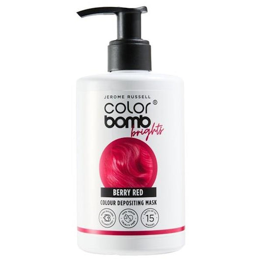 (LT) Jerome Russell Color Bomb Brights Berry Red Colour Depositing Mask 300ml (Case of 6)