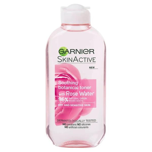 (LT) Garnier Skin Active Soothing Botanical Toner with Rose Water 200ml (Case of 6)