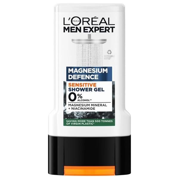 (LT) L'Oreal Men Expert Magnesium Defence Sensitive Shower Gel 300ml (Case of 6)