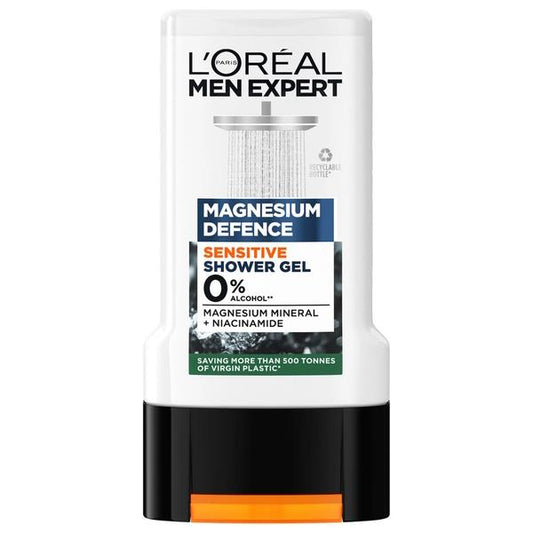 (LT) L'Oreal Men Expert Magnesium Defence Sensitive Shower Gel 300ml (Case of 6)