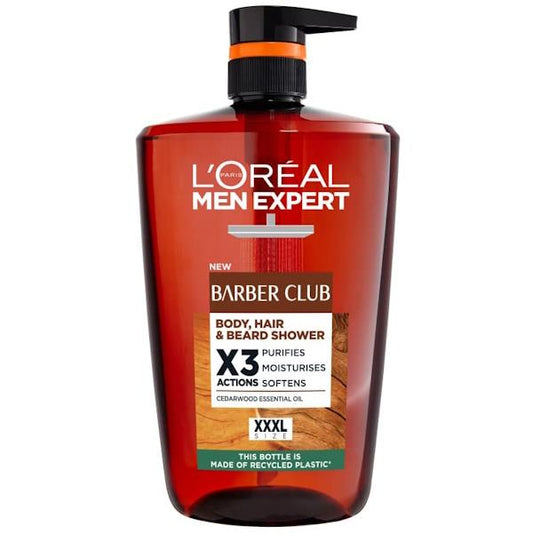 (LT) L'Oreal Men Expert Barber Club Shower Gel 1L (Case of 6)