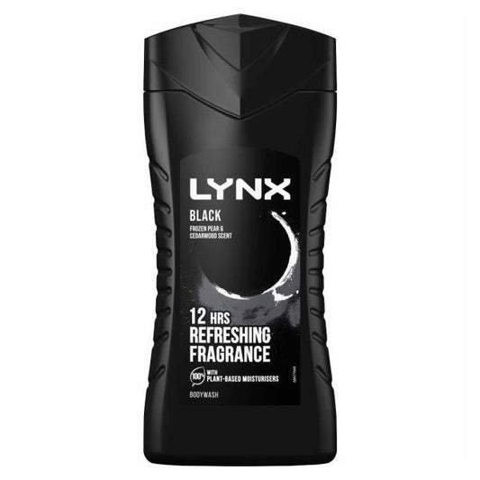 Lynx Black Bodywash 225ml (Case of 6)