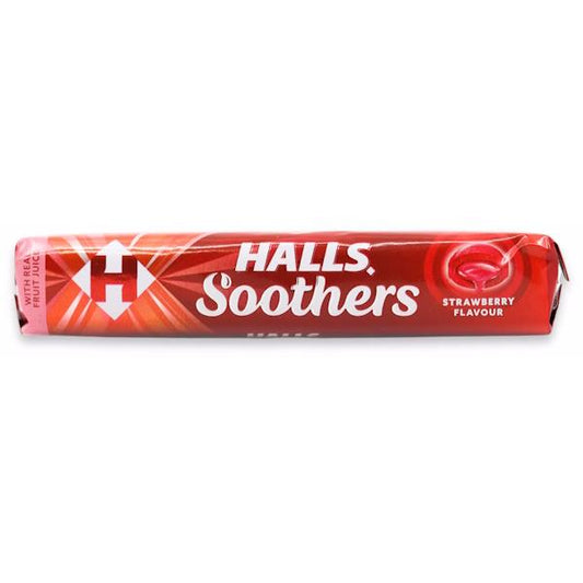 Halls Soothers Strawberry Flavour 45g (Case of 20)
