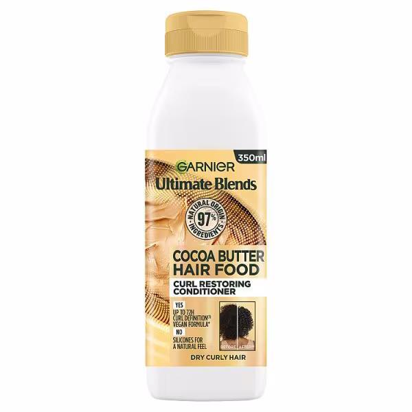 Garnier Ultimate Blends Hair Food Cocoa Butter Conditioner 350ml (Case of 6)