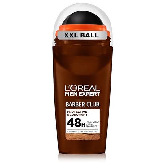 (LT) L'Oreal Men Expert Barber Club Deodorant Roll-On 50ml (Case of 6)