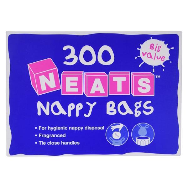 Neats Nappy Bags 300 Bags (Case of 12)