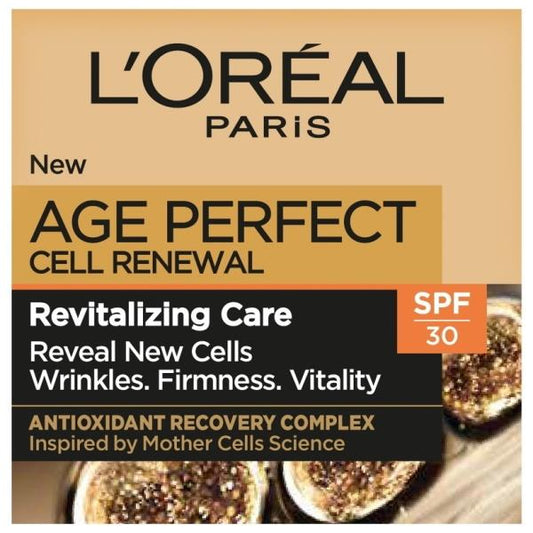 (LT) L'Oreal Age Perfect Cell Renew Revitalising Day Cream SPF30 50ml (Case of 6)