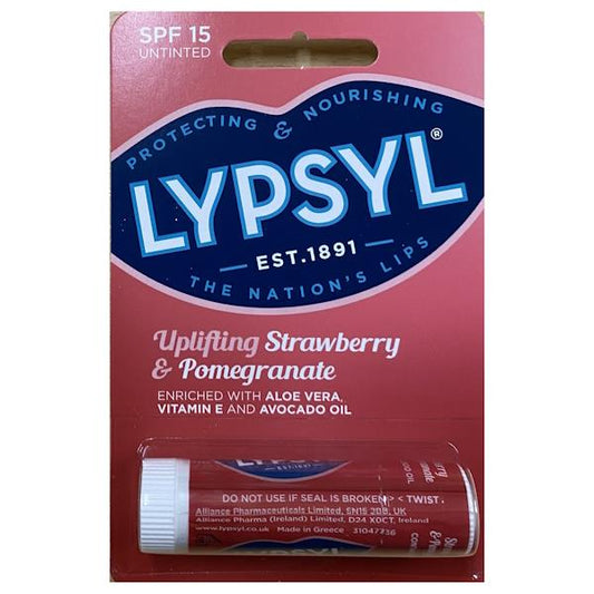 Lypsyl Uplifting Strawberry & Pomegranate SPF15 Untinted 4.6g (Case of 9)