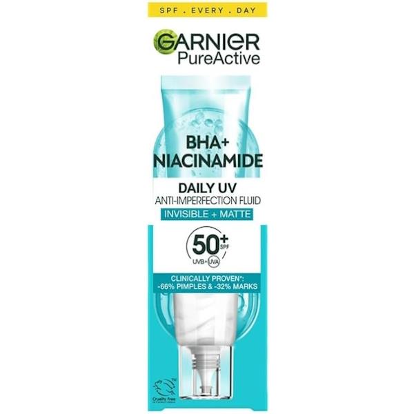 (LT) Garnier BHA + Niacinamide Daily UV Invisible + Matte 40ml (Case of 6)