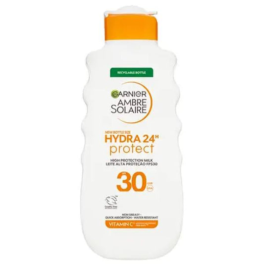 Garnier Ambre Solaire Hydra 24 Protect SPF30 Sun Lotion 400ml (Case of 6)