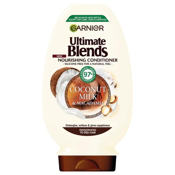 Garnier Ultimate Blends Coconut Milk & Macadamia Conditioner 400ml (Case of 6)