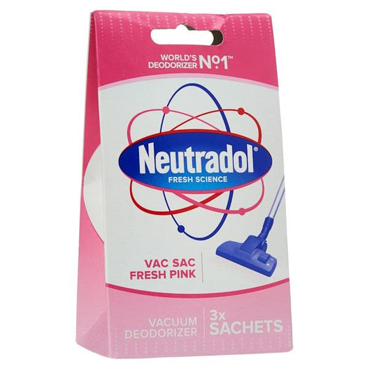 Neutradol Vac Sac Fresh Pink 3 Sachets (Case of 12)