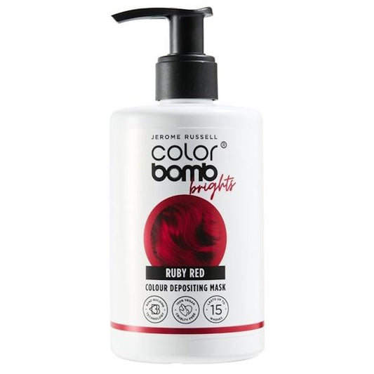 (LT) Jerome Russell Color Bomb Brights Ruby Red Colour Depositing Mask 300ml (Case of 6)