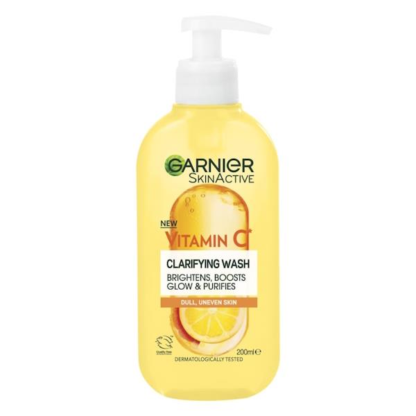Garnier Skin Active Vitamin C Clarifying Wash 200ml (Case of 6)