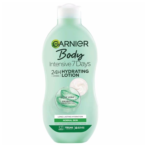 Garnier Body Intensive 7 Days Hydrating Lotion Aloe Vera Normal Skin 400ml (Case of 6)