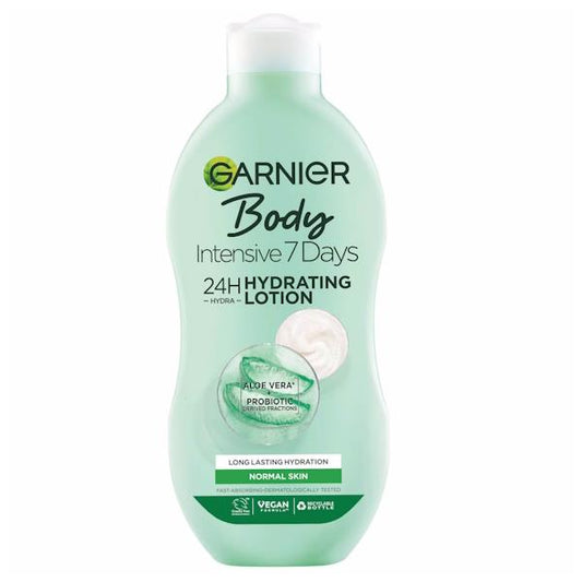 Garnier Body Intensive 7 Days Hydrating Lotion Aloe Vera Normal Skin 400ml (Case of 6)