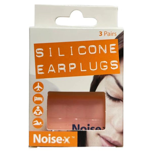 (LT) Noise-X Silicone Earplugs 3 Pairs (Case of 8)