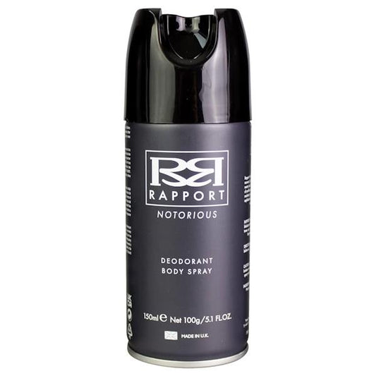 Rapport Notorious Deodorant Body Spray 150ml (Case of 12)