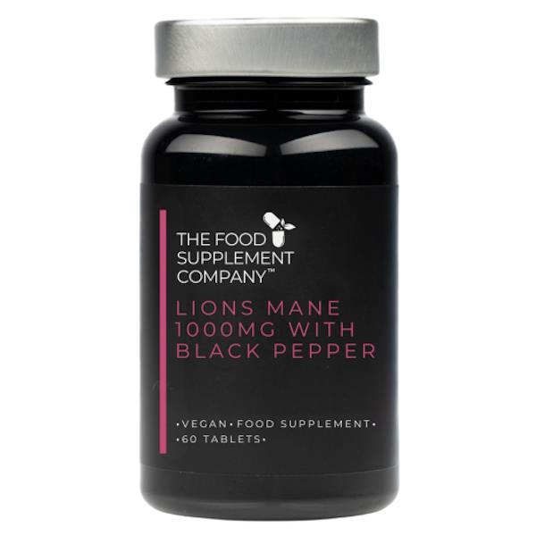 FSC Lions Mane 1000mg with Black Pepper 60 Tablets (Case of 6)