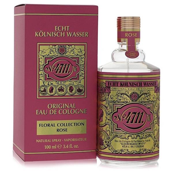 (LT) 4711 Original Eau De Cologne Rose Natural Spray 100ml (Case of 3)