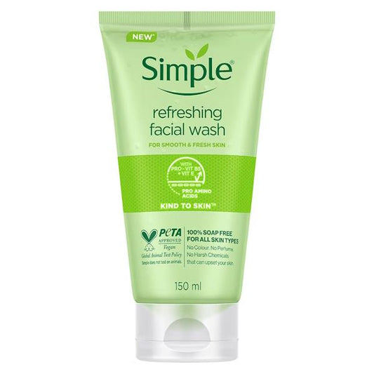Simple Kind To Skin Refreshing Facial Wash 150ml (Case of 6)